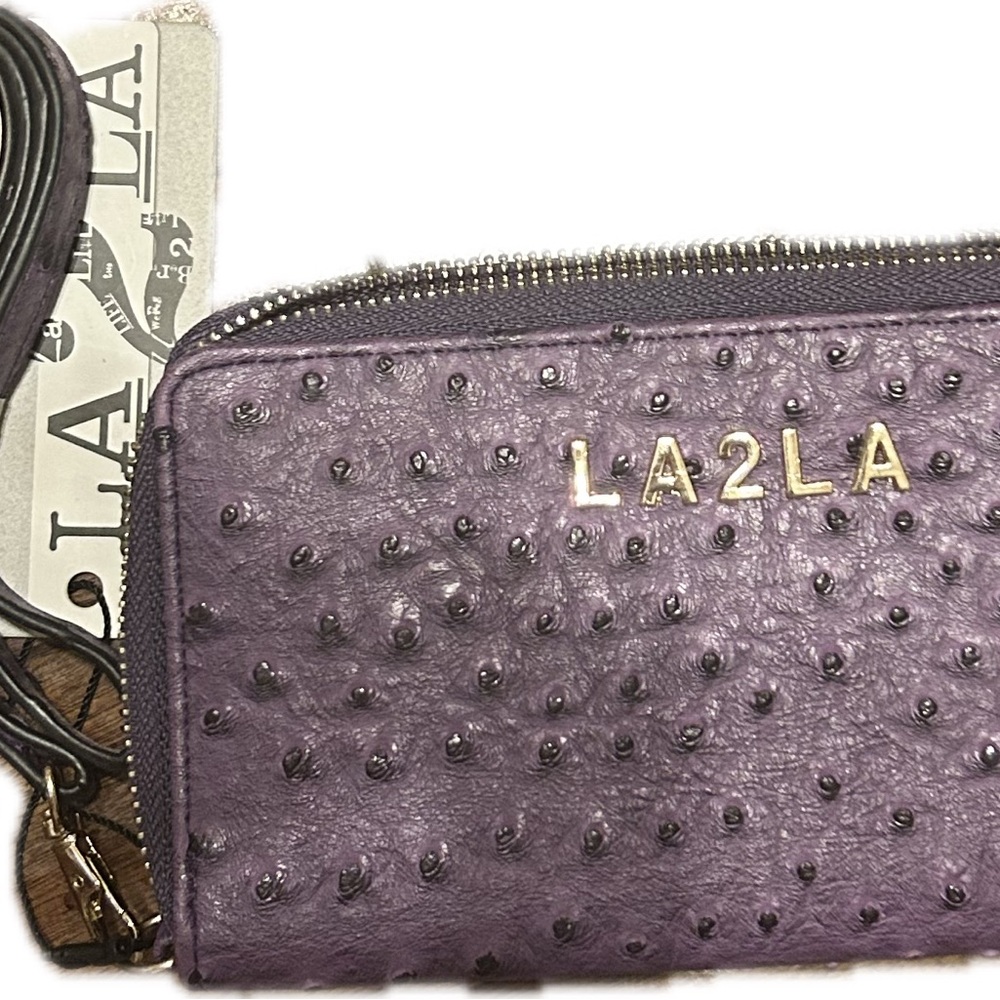 NWT....Purple Studded casual essential Women's wristlet wallet Y2K - Picture 2 of 4
